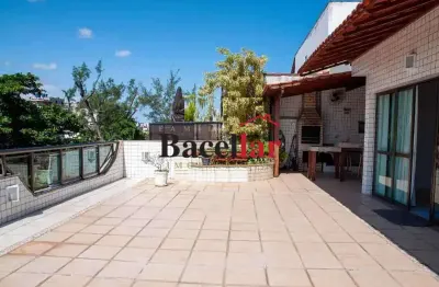Cobertura com 4 quartos à venda na rua gustavo corção, recreio dos bandeirantes, rio de janeiro, 280 m2 por r$ 1.500.000