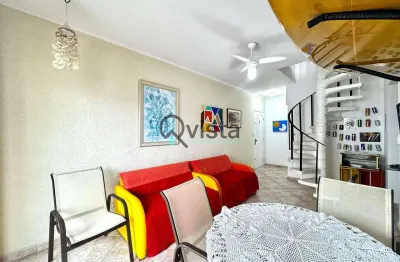 Cobertura 2 dormitórios  à venda nas astúrias  no guarujá | qvista inteligência imobiliária guarujá