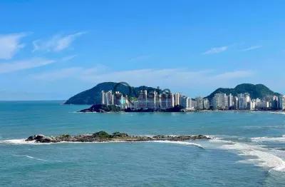 Apartamento 4 dormitórios, 1 suite, vista total para o mar com sacada para locação na pitangueiras