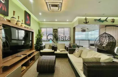 Apartamento sacada com vista mar, 3 dormitórios, 3 suites à venda na pitangueiras no guarujá | qvis