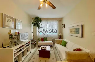 Apartamento reformado, 3 quartos, suite, quadra do mar na pitangueiras no guarujá | qvista inteligê