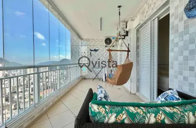 Apartamento com vista mar  à venda na astúrias no guarujá | qvista inteligência imobiliária guarujá