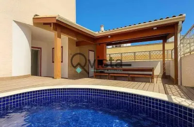 Cobertura / penthouse com piscina e churrasqueira à venda na asturias no guarujá  | qvista inteligê