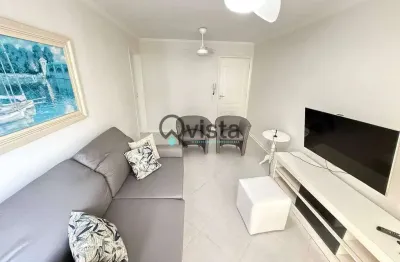 2 dormitórios , vista mar, sacada , quadra da praia à venda, pitangueiras, guarujá | qvista intelig