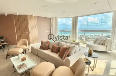 Cobertura 3 suites decorada  , 285 m²  praia da enseada, guarujá, sp