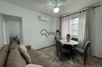 Apartamento 1 dormitório reformado na quadra da praia  à venda no tombo no guarujá | qvista intelig