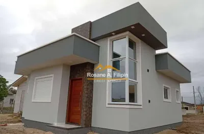 Casa com 2 dormitórios à venda, 66 m² - golfinho - balneário arroio do silva/sc