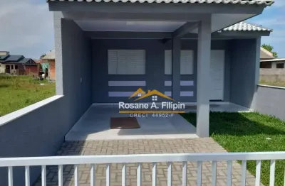 Casa com 2 dormitórios à venda, 81 m² - golfinho - balneário arroio do silva/sc