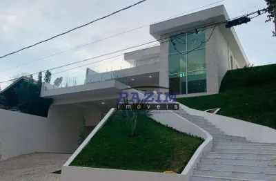 Casa alto padrão com 4 suítes à venda, 519 m² - condomínio estância marambaia - vinhedo/sp
