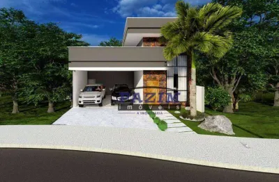 Casa térrea com 3 suítes à venda, 272 m² - condomínio portal do bosque - louveira/sp