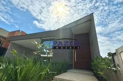 Casa térrea com 3 suítes à venda, 197 m² - condomínio bosque da mata - valinhos/sp