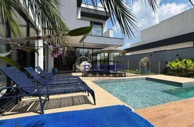 Casa com 4 dormitórios para alugar, 430 m² por r$ 20.108,74/mês - condomínio residencial arboretum - vinhedo/sp