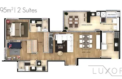 Lançamento - apartamento de 95m² úteis, 2 suítes, à venda no bairro itu novo centro em itu