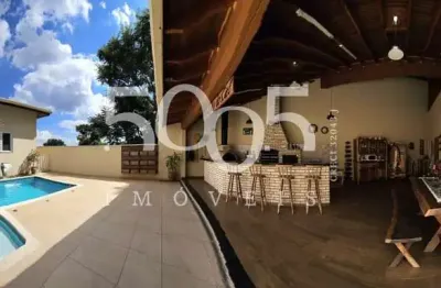 Casa mobiliada à venda no condomínio parque do varvito em itu, com 3 suítes, área gourmet com piscina
