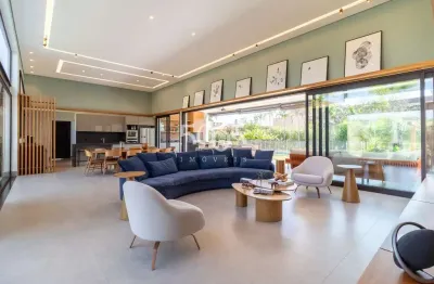 Lindo imóvel térreo à venda no condomínio terras de são josé com projeto pela arquiteta eneida mendes, com 5 suítes