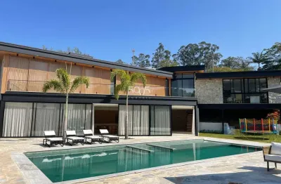 Casa de campo à venda no cond. terras de são josé, 5 suítes, cinema, quadra, spa, automação completa