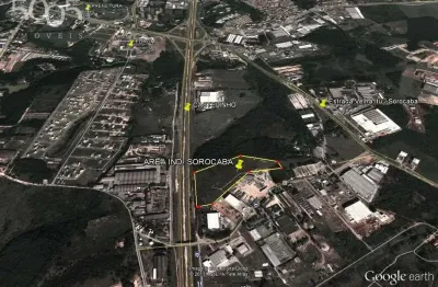 Área localizada no distrito industrial de sorocaba, com 257m² de frente para rod. antonio ermirio de moraes (castelinho). iporanga