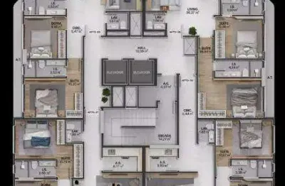 Apartamento com 3 quartos à venda na Rua Albatroz, Praia Brava, Itajaí