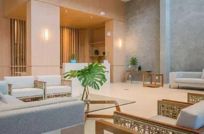 Apartamento moderno com 1 suíte, decoração sofisticada e lazer completo