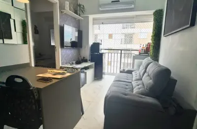 Apartamento mobiliado de 38m², 2 quartos e 1 vaga com lazer completo