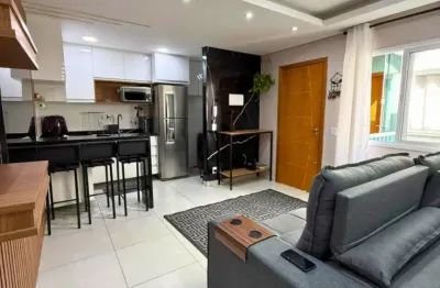 Apartamento aconchegante de 45m², 2 quartos e semi mobiliado próximo de avenidas