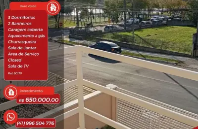 Casa com 3 quartos à venda na Rua Jerônimo Durski, 263, Ouro Verde, Campo Largo