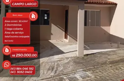 Residencial João Mores Filho - Casa à venda no bairro Bom Jesus - Campo Largo/PR