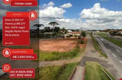 Área Comercial com frente para a BR-277 sentido Ponta Grossa