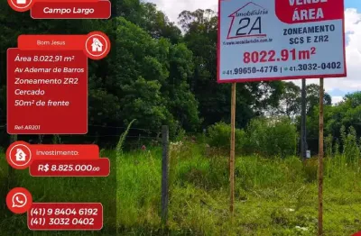 Terreno à venda na Avenida Ademar de Barros, Bom Jesus, Campo Largo