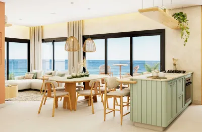 Apartamento frente mar com 157,03 m² de área total - Edifício Luméa