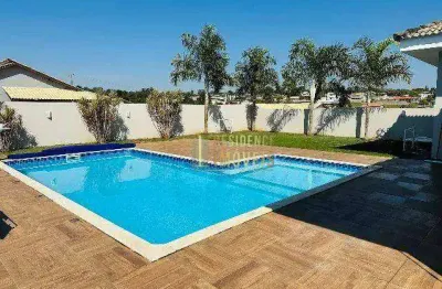 Linda casa com 3 dormitórios à venda, 280 m² por r$ 1.300.000 - cercado - araçoiaba da serra/sp