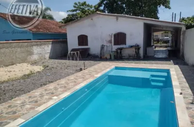 Residência com piscina 90m² - balneario coroados - guaratuba - pr
