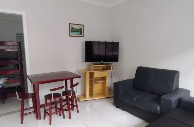 Apartamento mobiliado de 1 dormitório em Praia Grande, Solemar