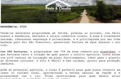 Fazenda à venda na Avenida Eletrobras, Zona Rural, Jatobá