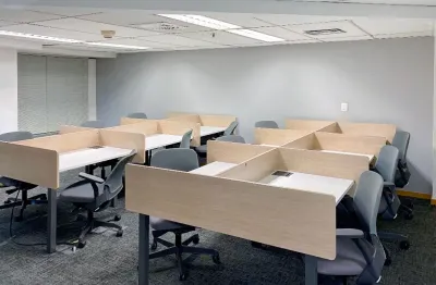 Conviva em um ambiente de coworking colaborativo no rio de janeiro, mourisco botafogo