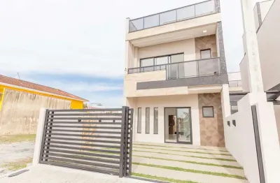 Casa com 3 quartos à venda na rua alemanha, 135, balneário gaivotas, matinhos, 175 m2 por r$ 859.000
