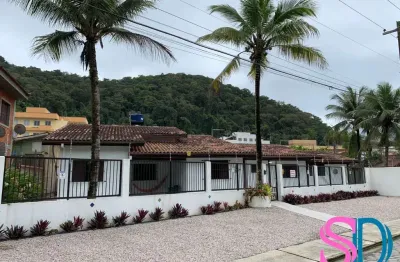 Casa tipo pousada com 5 chalés mobiliados na praia grande em ubatuba - sp
