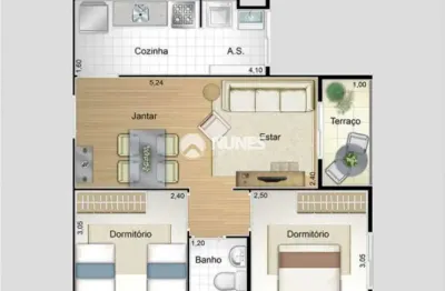 Apartamento com 2 quartos à venda no Conceição, Osasco 