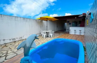 Casa mobiliada em jacumã, com 2 quartos. próximo a praia de barra de gramame e do amor