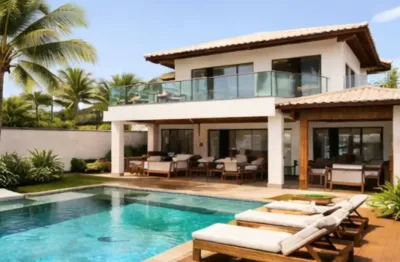 Casa Mobiliada Contrato Anual com 4 Suítes Conforto em lugar bonito e com serviços