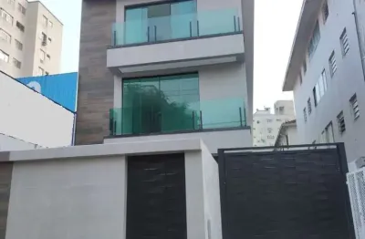 Casa em condomínio fechado com 2 quartos à venda na rua pedro américo, 238, campo grande, santos por r$ 760.000