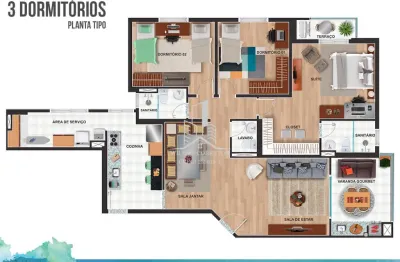 Oportunidade única apartamento contemplado 3 dormitórios - condomínio parque firenze - embú das artes