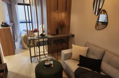 Studio  novo com 1 dormitório, com ou sem mobilia, ao lado do shoping analia franco