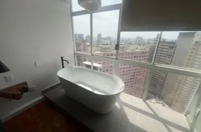 Studio  edificio copan mobiliado, andar alto,  republica centro.