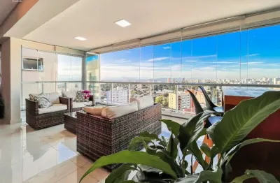 Apartamento decorado na vila ema, 147 m², 3 suítes, andar bem alto, vista livre, 3 vagas