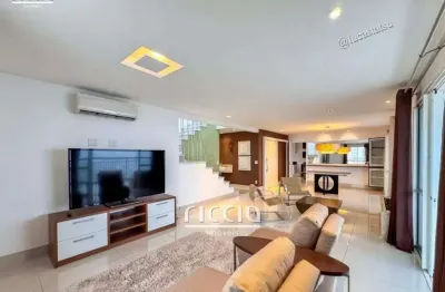 Cobertura duplex, 326 m² , 4 suítes, 4 vagas, condomínio aquarius resort, jardim aquarius