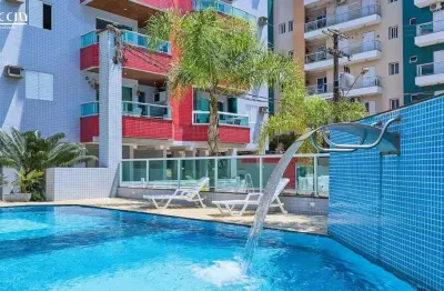 Apartamento na praia grande a apenas 250 metros da praia, com 2 dormitórios (1 suíte), 86m², varanda gourmet e lazer completo