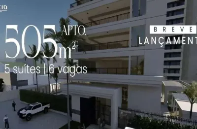 Mansões aquarius, apartamento de 505 m², 5 suítes, 8 vagas e vista incrível