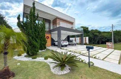 Casa no condomínio no mirante do vale - jacarei com 492m, 6 suítes, mobiliada!