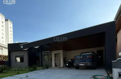 Linda casa térrea - pronta para morar - 4 suítes, totalmente integrada, com 268 m2 de construção - cond. altos da serra iii - urbanova